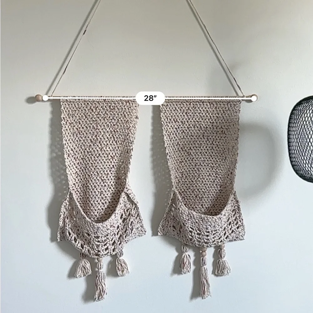 Boho Macrame Wall Hanging with Tassels